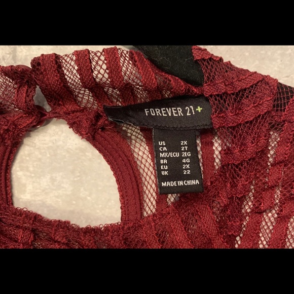 🔸3/30$🔸 Forever21 Lace Blouse - Picture 3 of 3